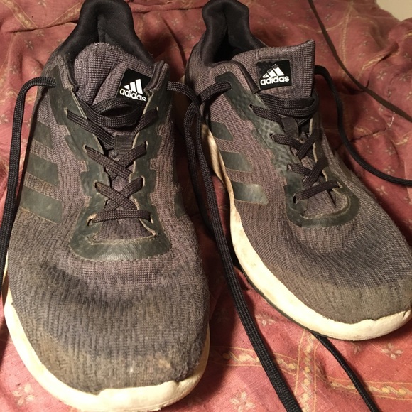 Adidas Grey and Black Sneakers - Picture 1 of 2